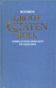 Kosmos groot citatenboek (voorkant)